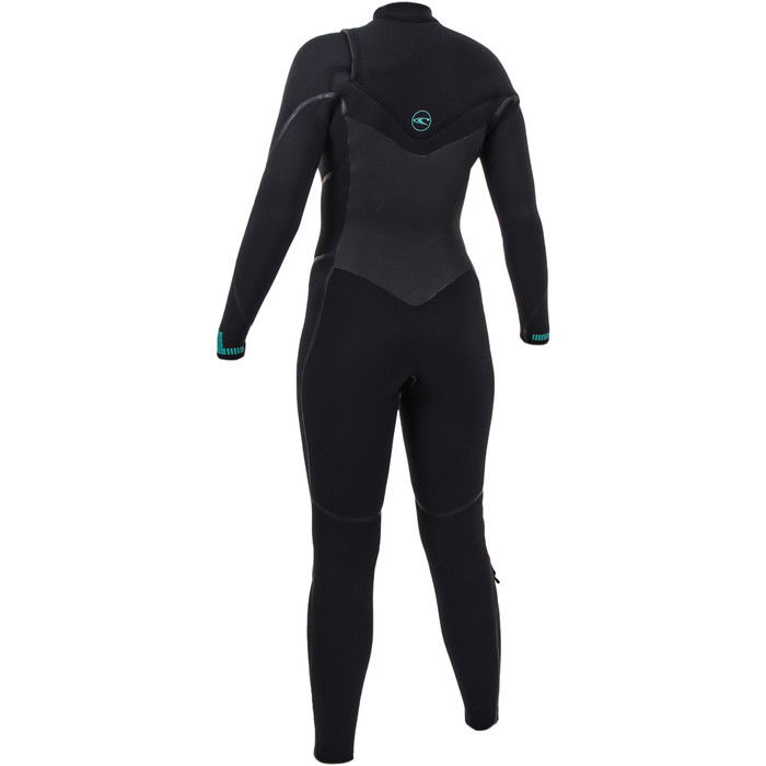 2022 O'Neill Womens Psycho Tech+ 5/4mm Chest Zip Wetsuit Black 5367